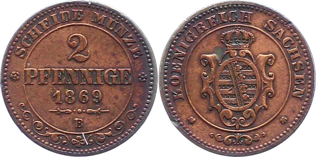 Sachsen Albertinische Linie Pfennig B Johann Sehr