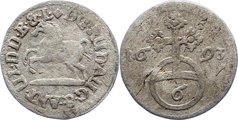 Braunschweig Wolfenb Ttel Pfennig Rudolf August Und Anton Ulrich