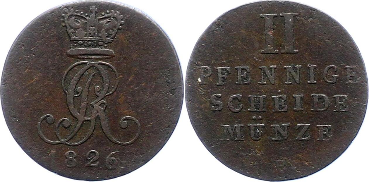 Braunschweig Calenberg Hannover Pfennig B Georg Iv