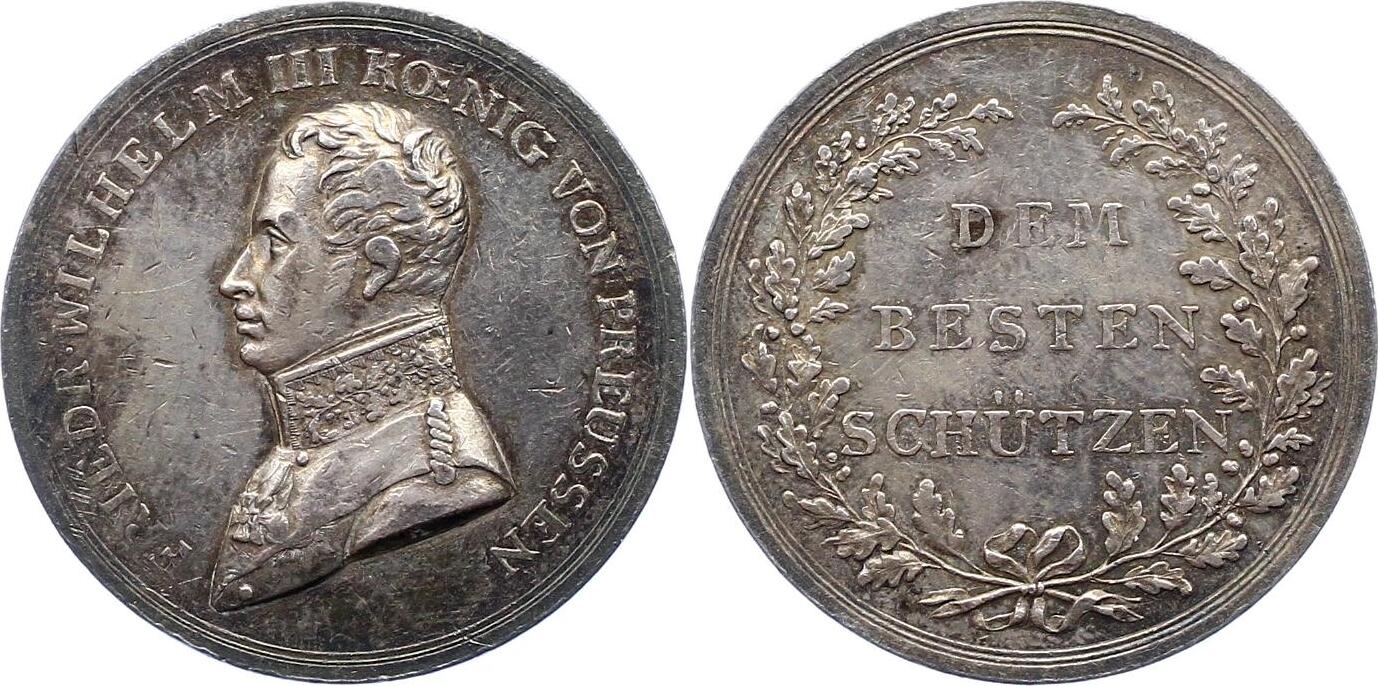 Brandenburg Preußen Silbermedaille Friedrich Wilhelm III 1797 1840