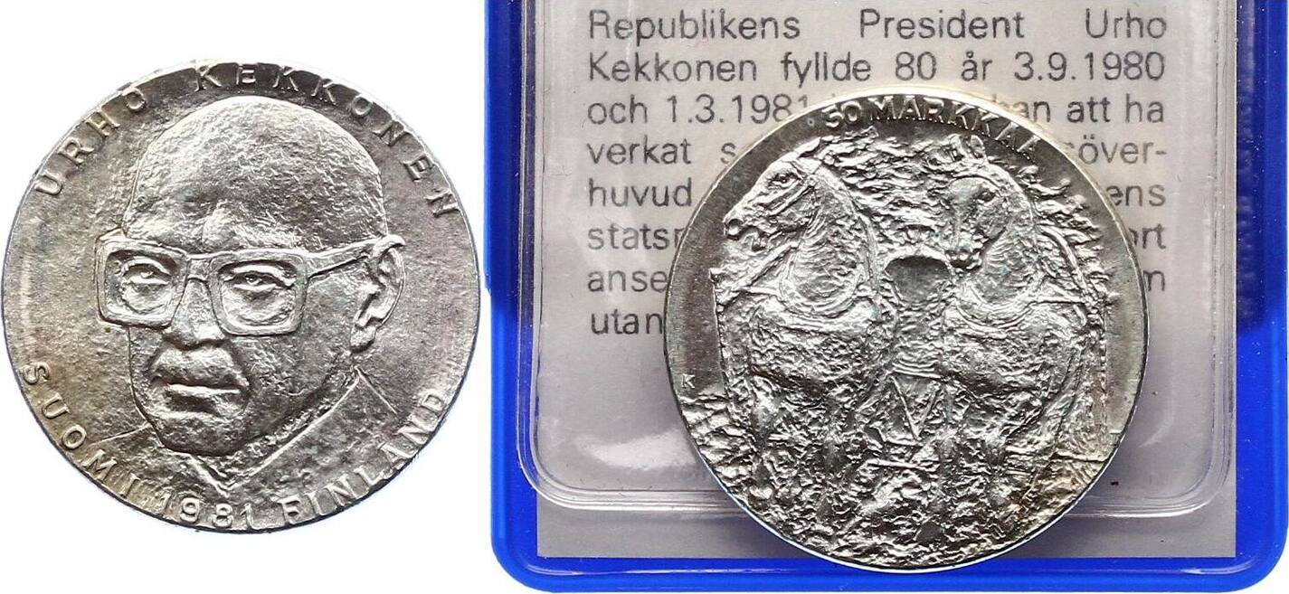 Finnland 50 Markkaa 1981 Nikolaus II Von Russland 1894 1917 Fast