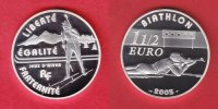 Frankreich 1,5 Euro Olympiade Turin 2006, Biathlon