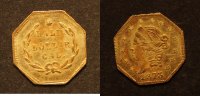 usa half dollar octogonal california goldrush goldcoin