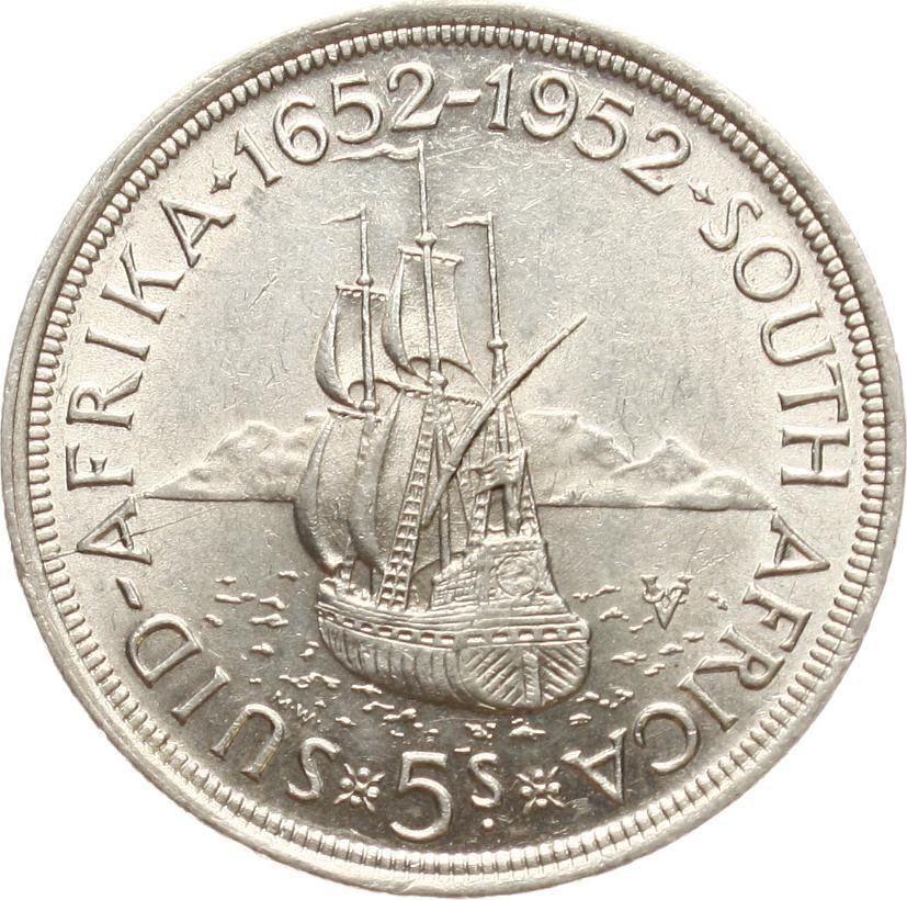 Südafrika 5 Shillings 1952 Georg VI vz stgl MA Shops