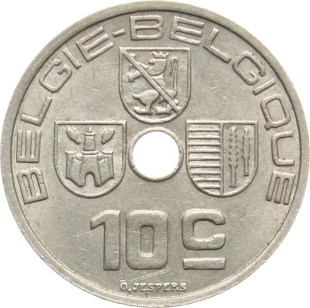 Belgien 10 Centimes 1939 Leopold III 1934 1951 Vz MA Shops