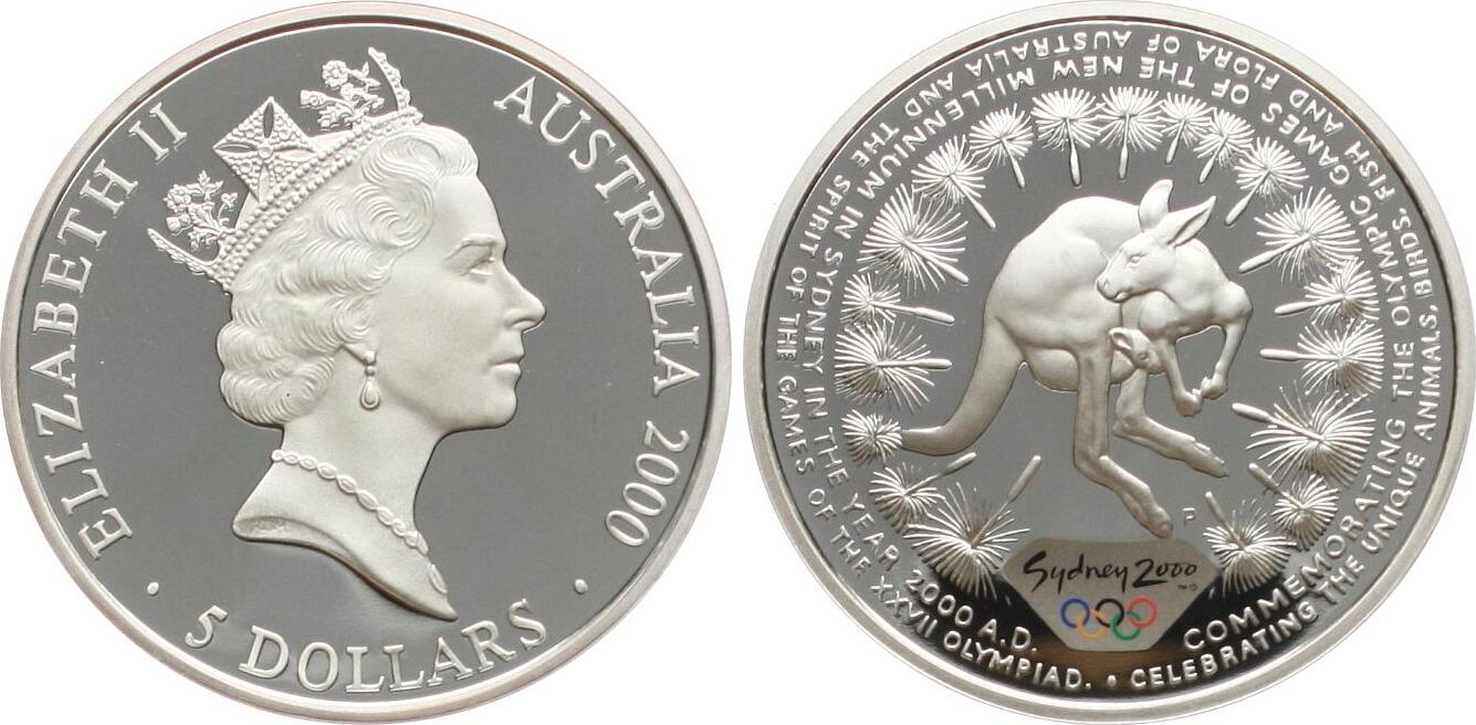 Australien 5 Dollars 2000 Elisabeth II Pp MA Shops