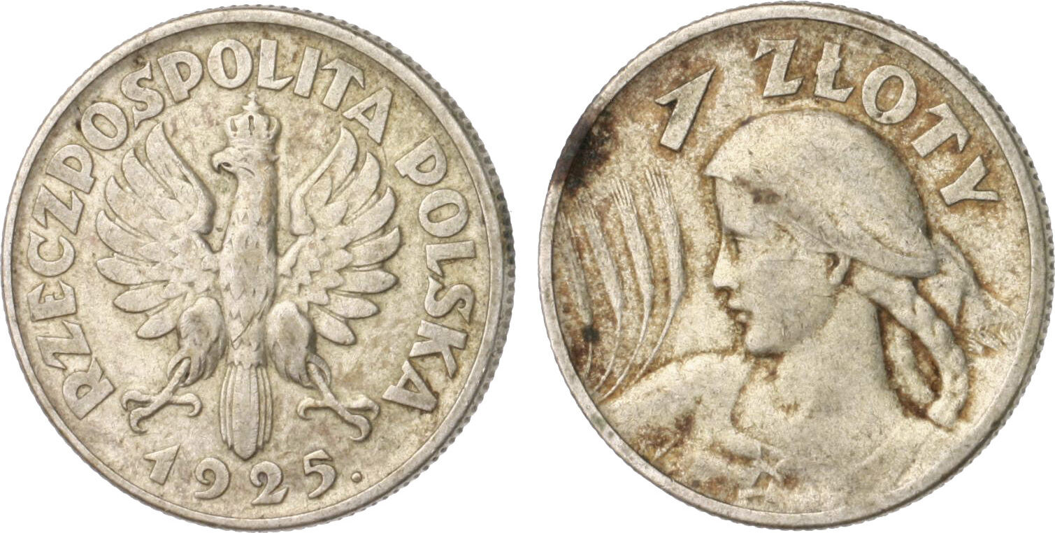 Polen 1 Zloty 1925 Ss MA Shops