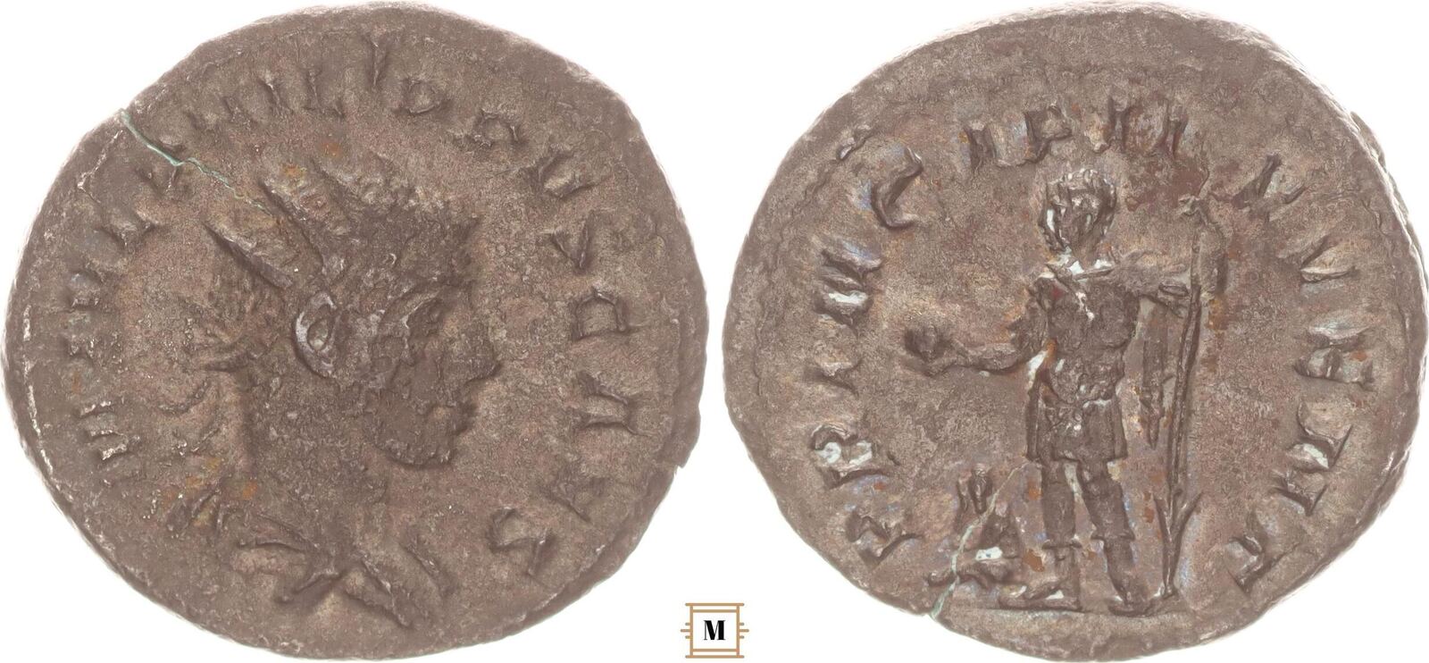 Roman Empire AR Antoninianus 244 247 Philip II As Caesar PRINCIPI