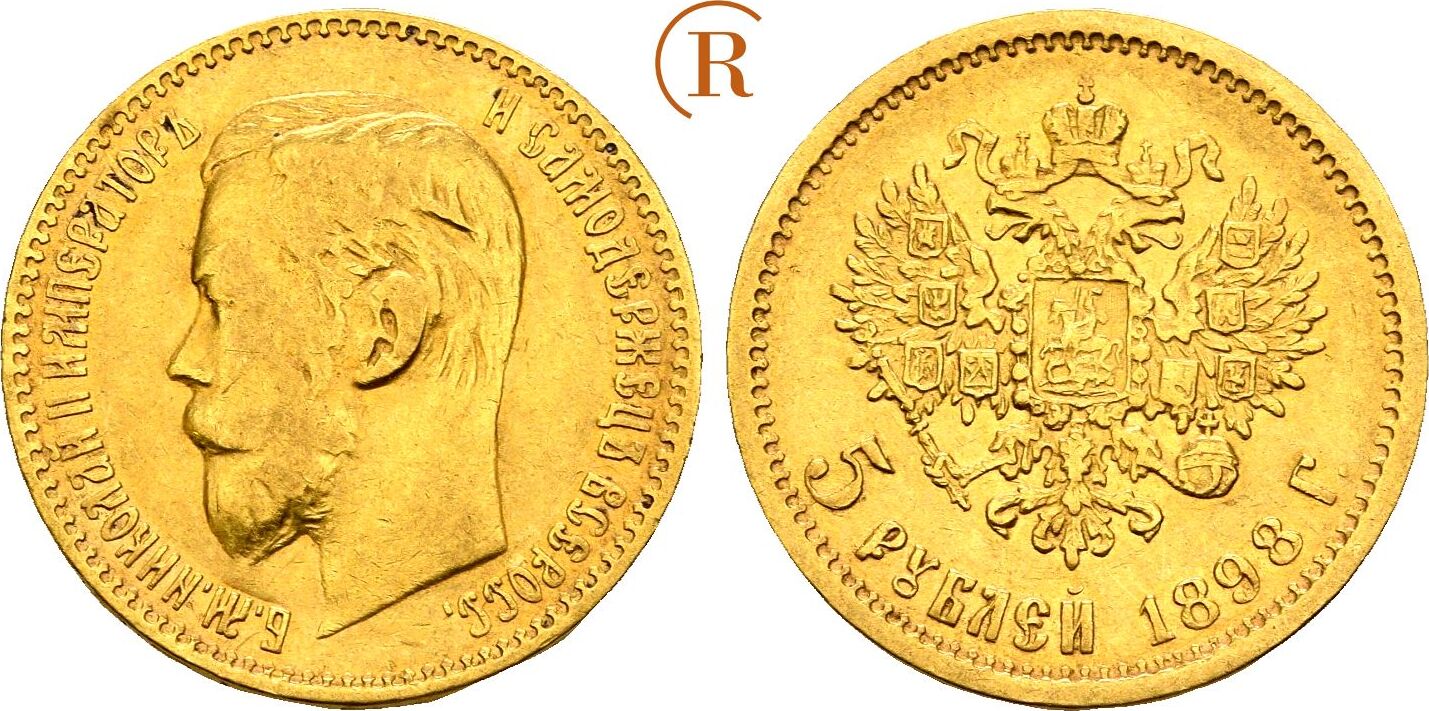 Russland Nikolaus Ii Rubel St Petersburg Gold