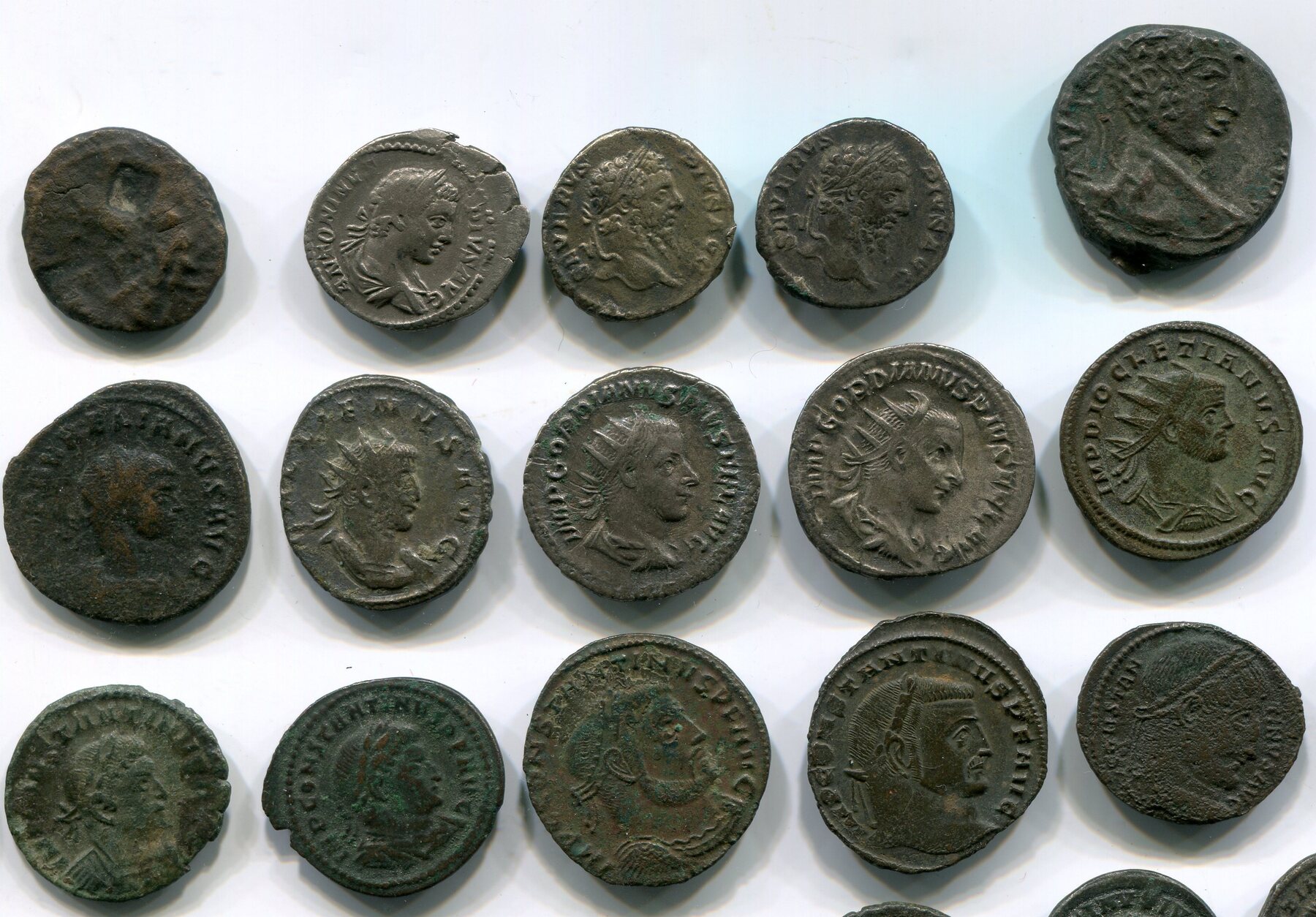 Rom und Griechenland Lot kleine Sammlung antiker Münzen Follis