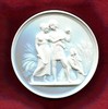 Dänemark, Porzellan-Plakette, die Vier Jahreszeiten-Allegorie Winter,