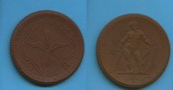 Deutsches Reich/Dresden, Keramik-Medaille, auf das Treffen ehemaliger Truppen,