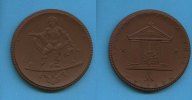 Deutsches Reich/Meissen, Keramik-Medaille, Stadttheaterbaufond-Meissen,