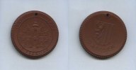 DDR/Dresden, Keramik-Medaille, 13. Februar 1945-1955
