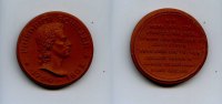 Deutschland, Keramik-Medaille, Friedrich Schiller 1759-1805,