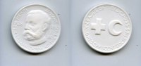 Deutschland, Porzellan-Medaille, Henry Dunant 1828-1910,