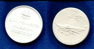 DDR/Rostock, Porzellan Medaille, Schiffahrtsmuseum-Raddampfer"Stadt-Rostock", Image