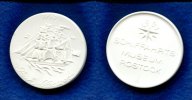 DDR/Rostock, Porzellan Medaille, Schiffahrtsmuseum-Bark"Rostock", Image