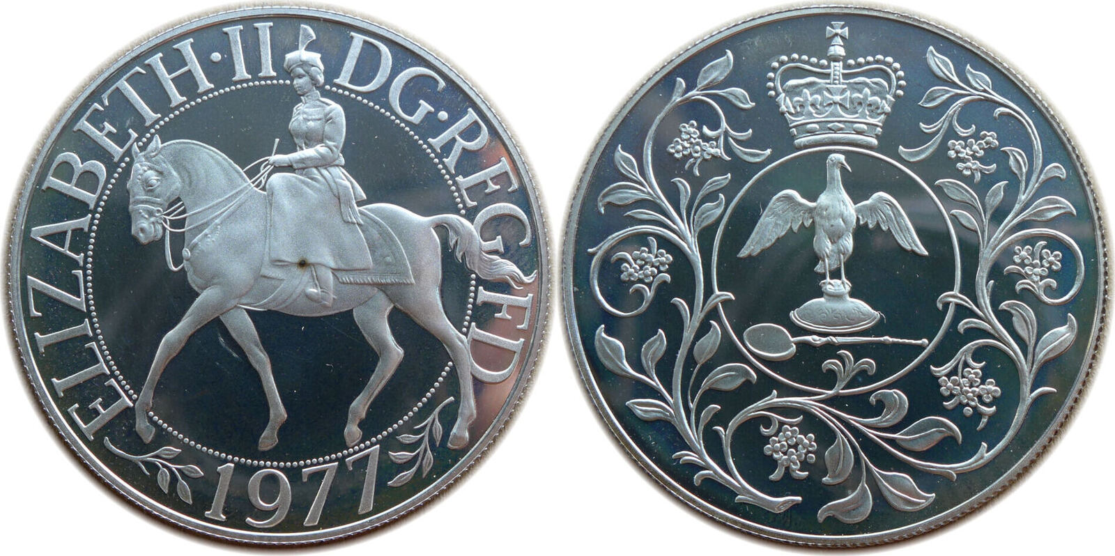 Großbritannien 25 Pence 1977 25 Jahrestag der Thronbesteigung von