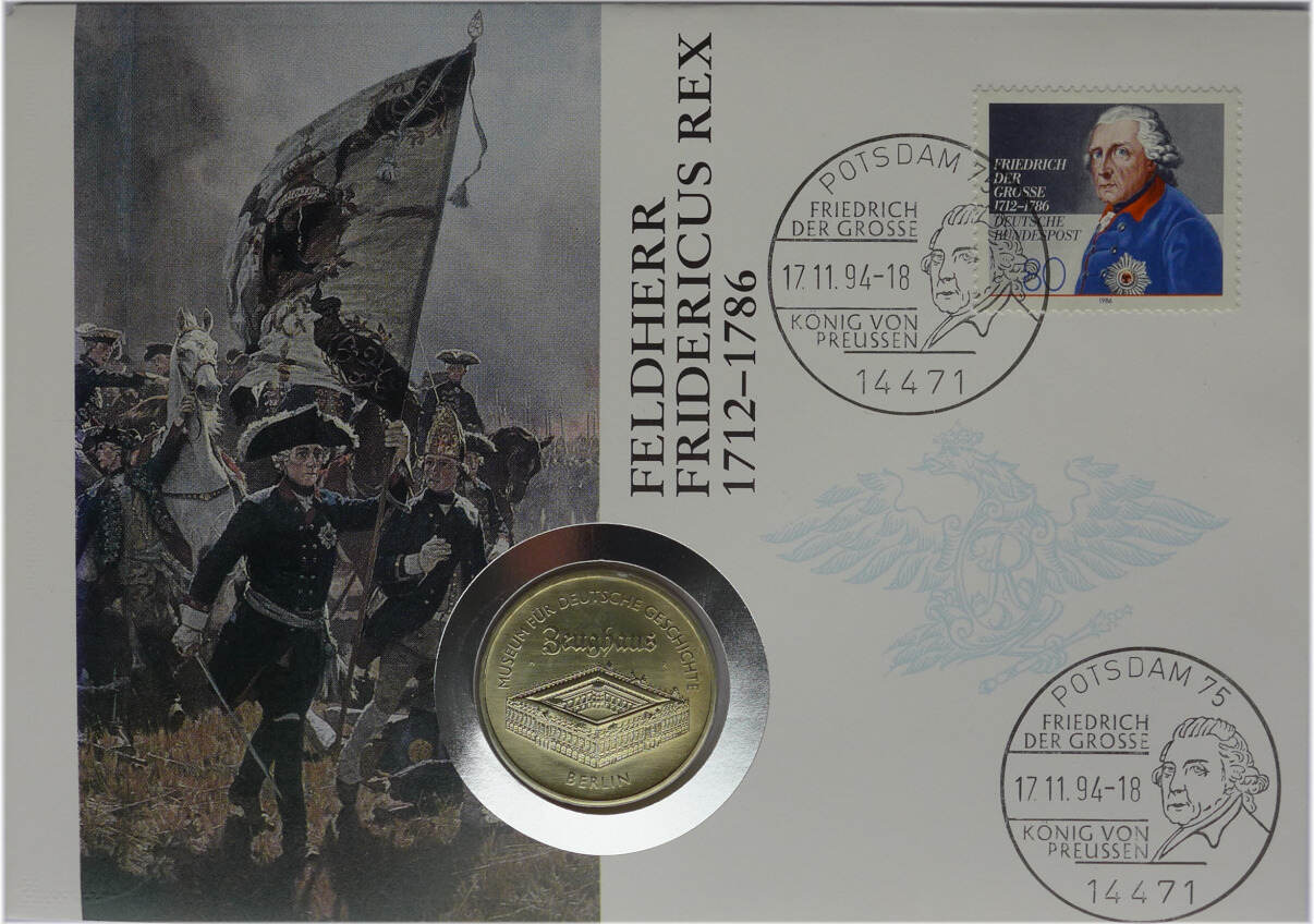 Ddr Mark A Numisbrief Feldherr Fridericus Rex