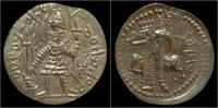 Kushano-Sasanian stater Kushano-Sasanian Anonymous Kanishka II type Proto-scyphate AV stater