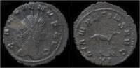 Roman antoninianus Gallienus billon antoninianus antelope standing right