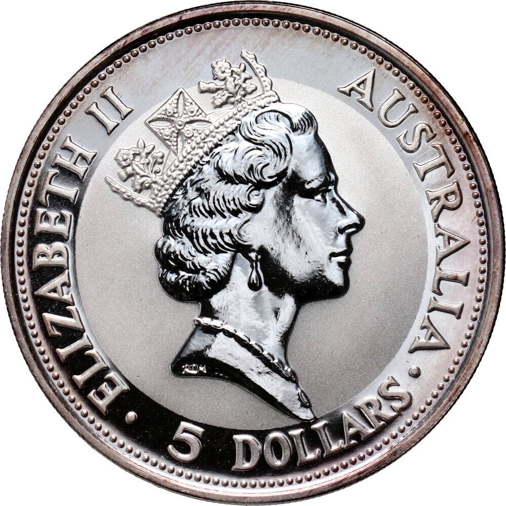 5 Dollars 1991 Elizabeth II Australian Kookaburra ST MA Shops