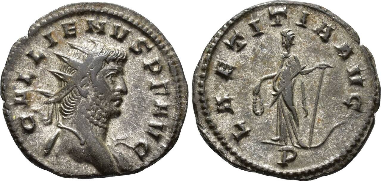 Roman Empire Antoninianus Gallienus Ad Mediolanum Mint