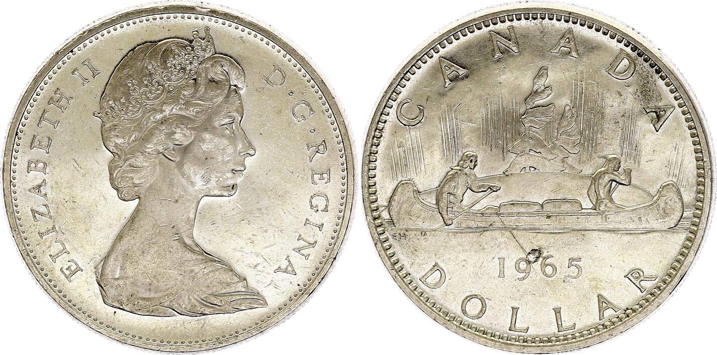 Kanada 1 Dollar Elisabeth II 1965 III SS MA Shops