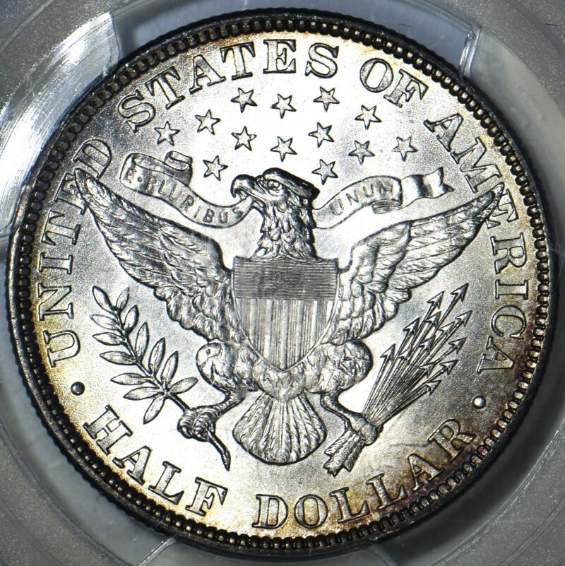 Usa Barber Half Dollar Pcgs Ms Nice Eye Appeal Ma Shops