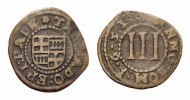 Paderborn, Bistum Cu 3 Pfennig Theodor Adolf von der Recke 1650-1661