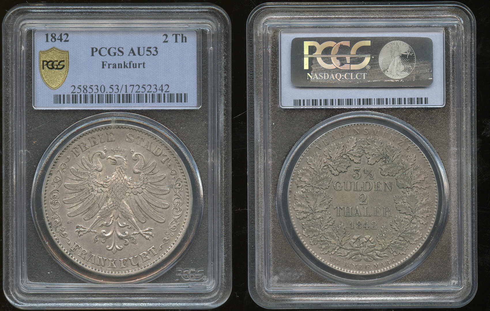 Germany Frankfurt Thaler Frankfurt Stadt Pcgs Au Ma Shops