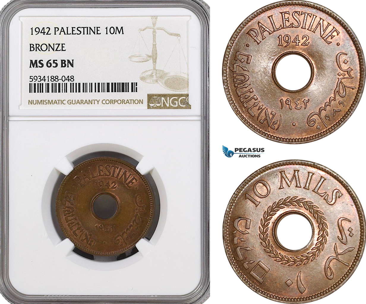 Palestine Mils Ngc Ms Bn Ma Shops