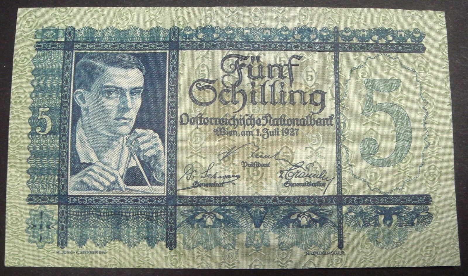 Österreich 5 Schilling 1927 Leicht gebraucht MA Shops