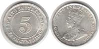 Malaysia 5 Cents Straits Settlements Georg V. 5 Cents 1919