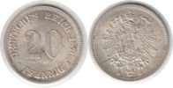 Kaiserreich 20 Pfennig 20 Pfennig 1876 D