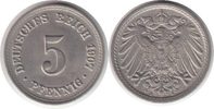 Kaiserreich 5 Pfennig 5 Pfennig 1907 A