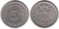 Kaiserreich 5 Pfennig 5 Pfennig 1908 A