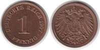 Kaiserreich Pfennig Pfennig 1907 A