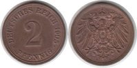 Kaiserreich 2 Pfennig 2 Pfennig 1905 A