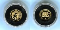 Bulgarien Gold 5 Leva Bulgarien (Republik seit 1992) 5 Leva 2002 "Olympia: Fechten"