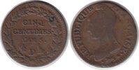 Frankreich 5 Centimes Directoire 5 Centimes L'an 5 D, Lyon