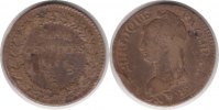 Frankreich 5 Centimes Directoire 5 Centimes An 5 / Überprägung des Decimes
