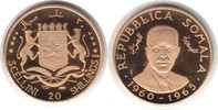 Somalia 20 Shillings Republik Gold 20 Shillings 1965