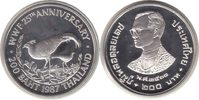 Thailand 200 Baht (Siam) Rama IX. 200 Baht 1987 Prälatfasan