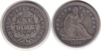 USA Dime Seated Liberty Dime 1840 O