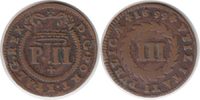 Portugal 3 Reis Pedro II. 3 Reis 1699