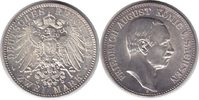 Kaiserreich 2 Mark Sachsen Friedrich August III. 2 Mark 1914 E