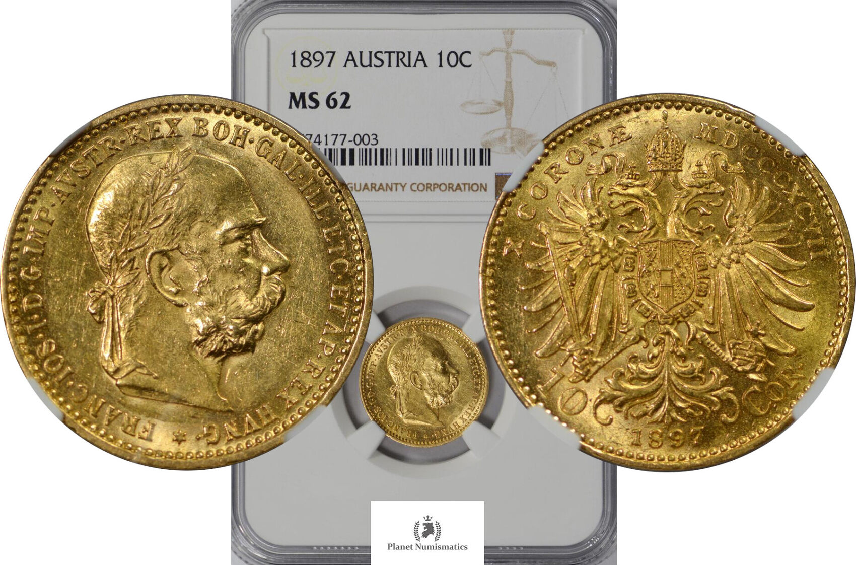 Austria Corona Gold Ngc Ms Ma Shops