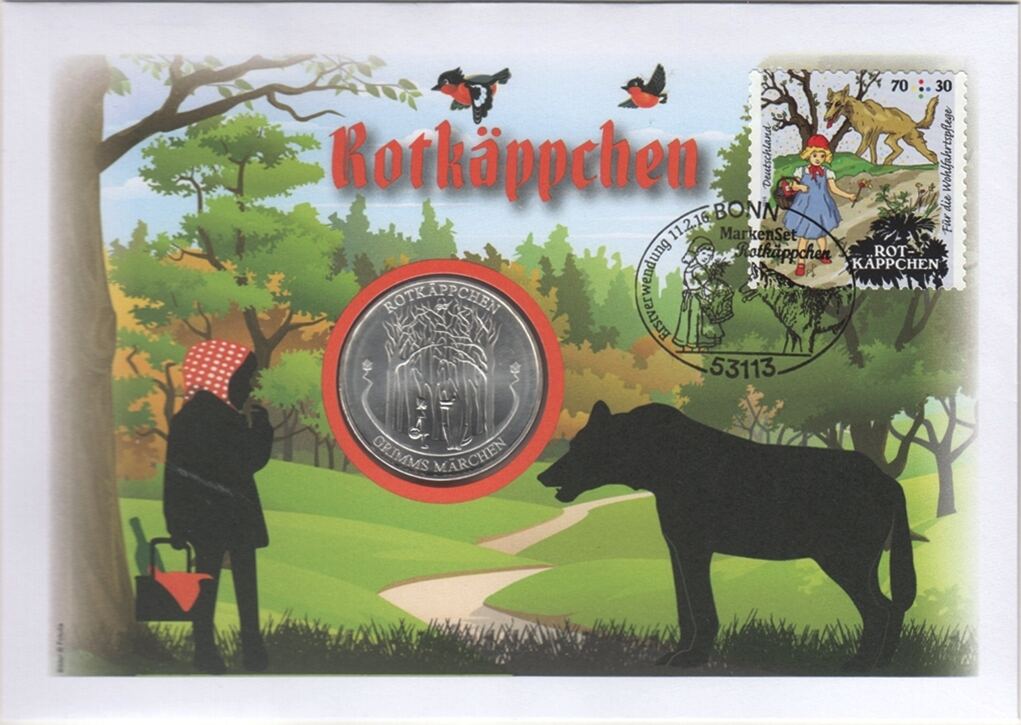 Deutschland 20 Euro 2016 Numis Ersttagsbrief Grimms Märchen